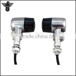 Blue Lens Antique Polish Finish Turn Signal Lights for Suzuki Motorcycle thumbnail-4