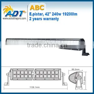 42INCH 240W LED WORK LIGHT BAR SPOT FLOOD COMBO 4WD DRIVING OFFROAD SUV TRACTOR thumbnail-1