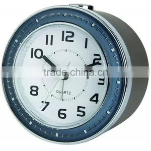 High Quality Big WHITE Analog Touch Light Alarm Clock thumbnail-2