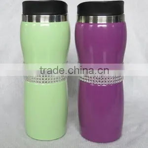 Attractive 16 oz Stainless Steel Mug With Lid thumbnail-1