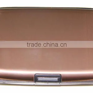 Luckiplus Inventory RFID Blocking Aluminum Credit Card Holder for Men & Women, Cool Slim Metal Busin Golder thumbnail-3