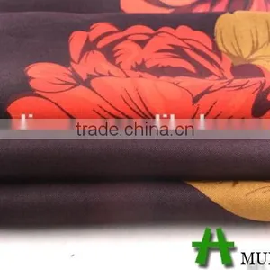 Shaoxing Textile Polyester 50D Floral Satin Dress Fabric/ Satin Nightwear Fabric thumbnail-6