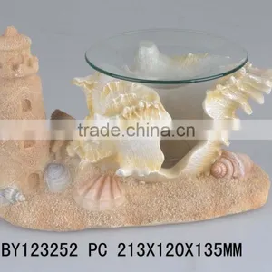 Tart Warmer Polyresin Wood Cut Dolphin Oil Burner thumbnail-3