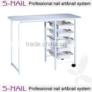 Nail Salon Manicure Table, Nail Art White Manicure Table, Manicure Pedicure Table thumbnail-1