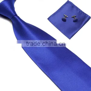 Classical Plaid Fashion Mens Handkerchief Tie Cufflinks thumbnail-5