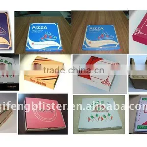 Custom 6-18''E-flute/B-flute Disposable Pizza Box Printed Logo thumbnail-4