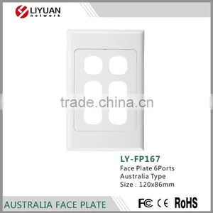 LY-FP167 120x86 Rj45 Networking Faceplate/wall Plate Faceplate thumbnail-1