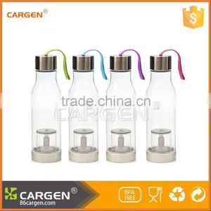 OEM Clear Plastic Sport Tea Filter Water Bottle thumbnail-1