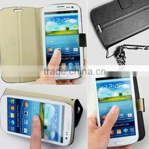 Snake Skin Textured Leather Flip Case for Samsung Galaxy S3 I9300 thumbnail-1