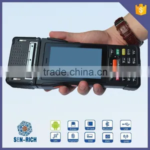 Android Handheld POS With Fingerprint,1D/2D,GPRS,3G,Camera,Bluetooth,GPS,IP65 thumbnail-1