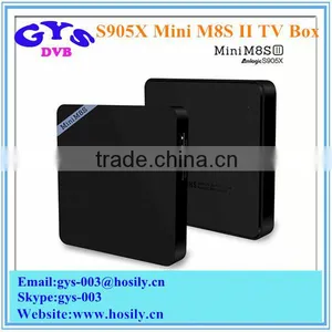 New Model Mini M8S II Android6.0 Marshmallow TV Box Amlogic S905X Quad Core 2GB/8GB Android TV Box thumbnail-1