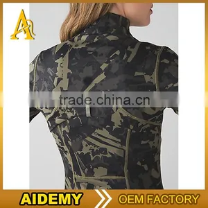 Wholesale Zipper Camouflage Hoodie Dri Fit Sweat Pants and Hoodies Women thumbnail-5