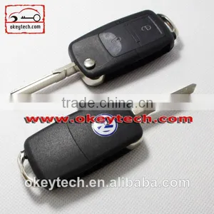 Okeytech vw Car Key Cover VW 2 Buttons Remote Key for vw Remote Key Shell thumbnail-1
