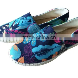 Latest Design Rubber Sole Canvas Shoes for Women thumbnail-1
