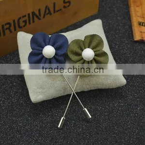 Pino Bouquet do Lapel da Flor da Tela Dos Mens do Brooch LAP024 thumbnail-1
