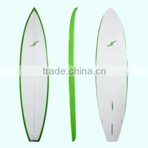 Green Rail Wood Sup Board Epoxy Surfboard thumbnail-1