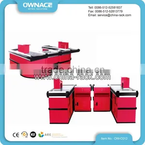 Retail Cashier Counter for Shopping Mall With Cabinet thumbnail-1