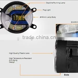 Emark Professional Standrad 90mm LED Fog Light With DRLs thumbnail-2
