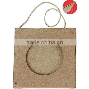 Mini Paper Mache Linked Frames - Circle Cardboard Photo Frames thumbnail-4