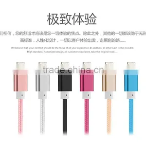 Aluminum Alloy Micro USB Data Cable Wholesale for Iphone USB 2.0 Cable thumbnail-3
