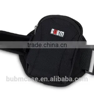 Black Running Sport Armband Recreational Runner Wrist Bag for 4.3" Gym Mobile Phone Arm Holder for Iphone 5s Galaxy S4 HTC ONE thumbnail-1