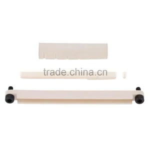 Adjustable Lifting Acoustic Guitar Brigde Saddle Upper Lower Nut Set thumbnail-5
