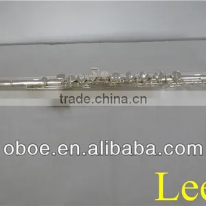 Woodwind Musical Instrument Cupronickel Body G Tone Silver Plated 16 Closed Holes Alto Flute--7101S thumbnail-1