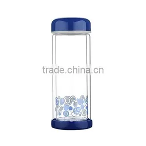 Heat Resistance Double Wall Glass Bottle Dual Insulated White Glass Bottle thumbnail-4