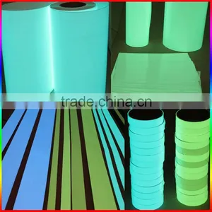 Blue Light Glow in the Dark Sticker on Roll and Sheet thumbnail-1
