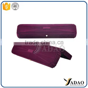 Customized Various Style Purple Velvet Jewelry Ring Packaging Boxes thumbnail-2