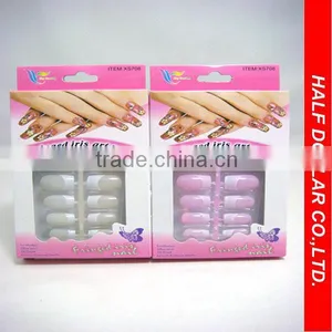 2014 NEW Metallic Artificial Art Nails Set For One Dollar Item thumbnail-1