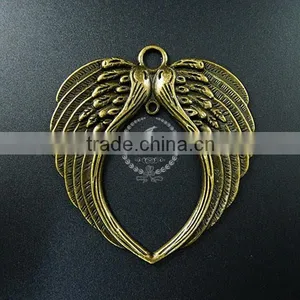69*74mm Vintage Style Antiqued Bronze Eagle Wings DIY Pendant Charm Supplies Findings 1810423 thumbnail-1