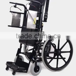 Rehabilitation Therapy Supplies Topmedi Medical Manual Standing Wheelchair for Paralysis Patient thumbnail-1