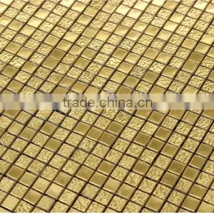 High Quality 24 K Real Gold Glass Mosaic HJ01+02 Fashionable Gold Glass Mosaic for Church Decoration Wall Mosaic thumbnail-1