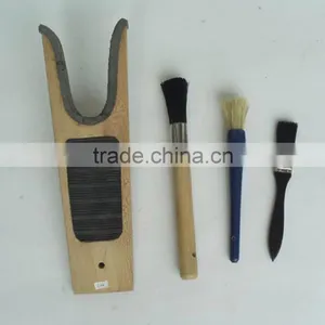 Wooden Boot Jack and Hoof Painting Brush thumbnail-1