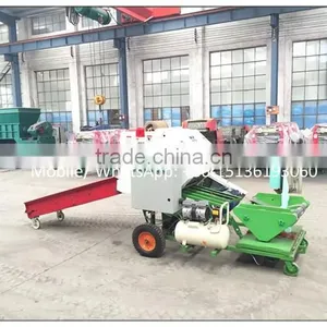 Full Automatic Alfalfa Silage Baler and Wrapper Machine /small Bale Hay Baler thumbnail-3
