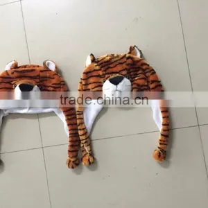 Customized Logo Husky Animal Plush Animal Head Hat thumbnail-2