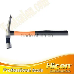 Bricklayer Hammer With Plastic Coated Fiberglass Handle thumbnail-1