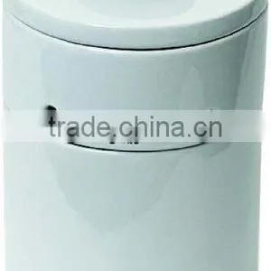 Two Tiers Onion and Garlic Keeper White Porcelain thumbnail-1