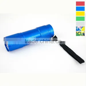 Ninghai Betion Electrical Supply Cheapest 3AAA Battery Mini 9 LED Torch Aluminium Led Flashlight thumbnail-1