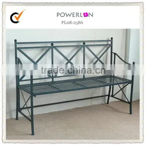 Metal Frame Iron Garden Park Benches for Four thumbnail-1