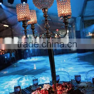 Hot!! Wedding Crystal Candelabra on Sale , Decorative Wedding Table Candelabra Centerpiece, thumbnail-3