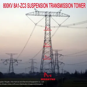MEGATRO 800kV 8A1-ZC3 SUSPENSION TRANSMISSION TOWER thumbnail-3