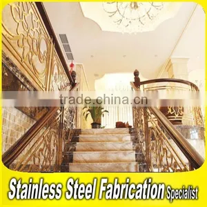 Floor Mounted Indoor Stairs Aluminum Handrail for Stairs thumbnail-1