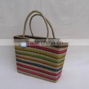 High Quality Best Selling Sea Grass Shopping Bag WITH HANDLE From Vietnam thumbnail-1