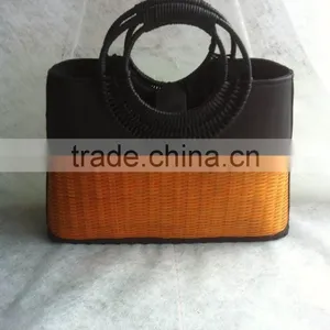 High Quality Best Selling Bamboo Handbag With Colorful Clothing From Vietnam thumbnail-1