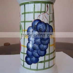 Decorative Ceramic Grapes Beer Growler thumbnail-2