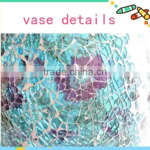 Gorgeous Design Antique Stained Jewelry Blue Flower Murano Glass Decorations thumbnail-3