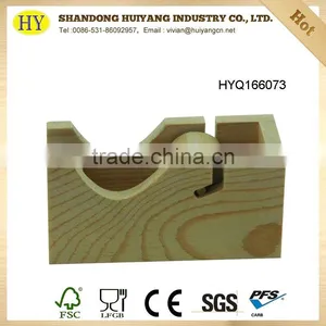 Wholesale Custom Pine Wood Tape Dispenser thumbnail-4