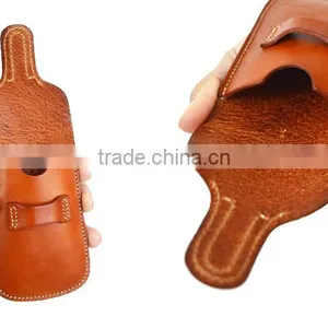 Handmade Band Card Holder Genuine Leather for Travel Retractable Badge thumbnail-1